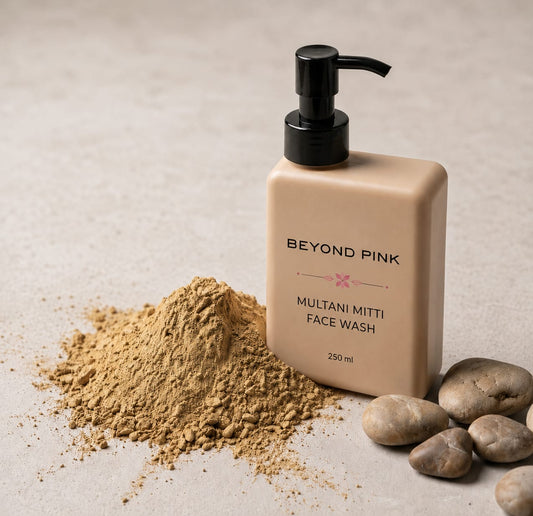 Beyond Pink Multani Mitti Face Wash | Deep Cleansing Face Wash for Oil Control, Tan Removal & Glowing Skin | 250ml