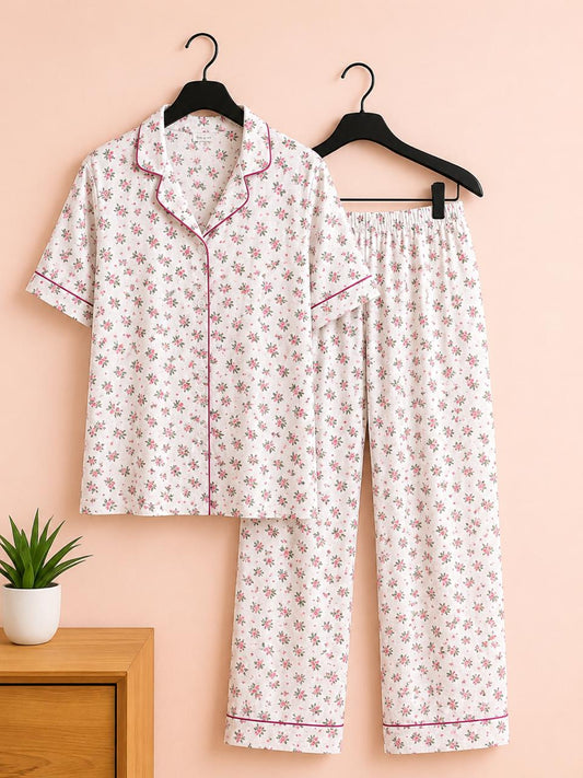 Bloom Bliss Premium Night Suit Set for Women