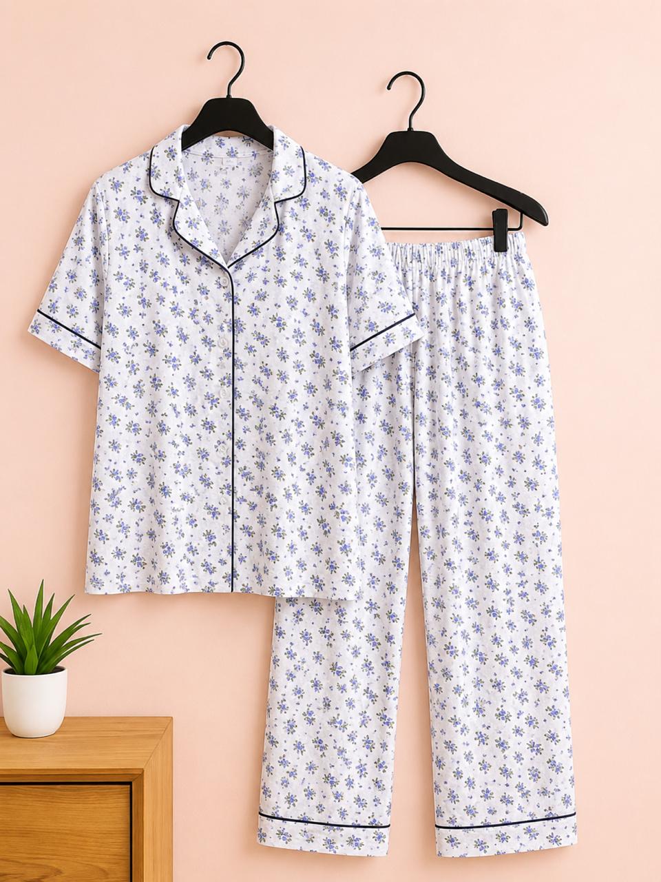 Bloom Bliss Premium Night Suit Set for Women