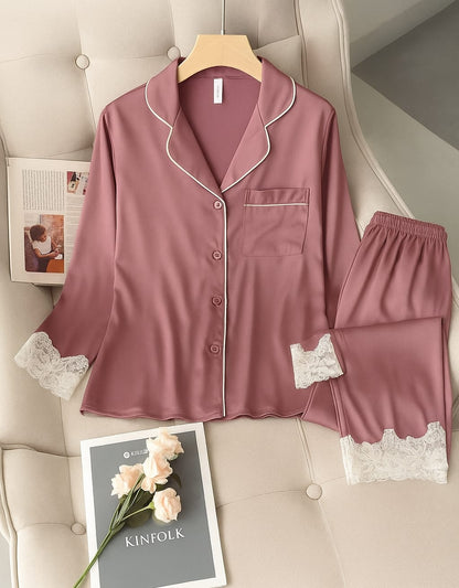 Dream Satin Pajamas Set 2.0 (Faux Silk)