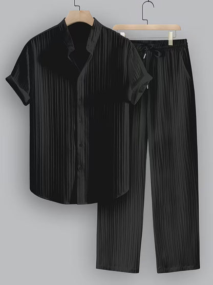 Men's Fashionable Cord Set Shirt Suit 2.0 (Shirt+BOTTOM)