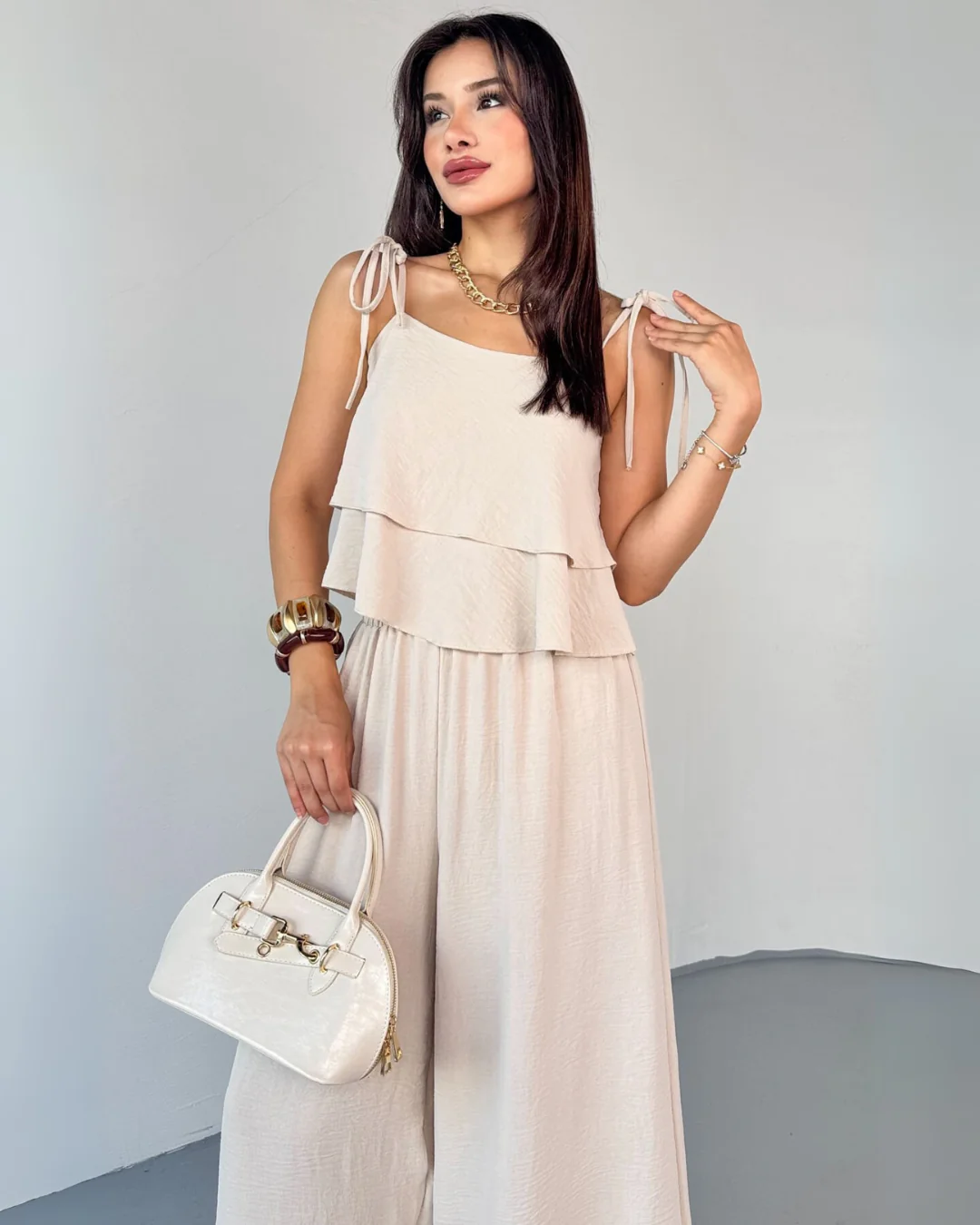 LunaFlow Layered 2-Piece Co-Ord Set