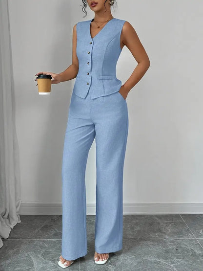 Sleek Smart Women Set (TOP+BOTTOM)