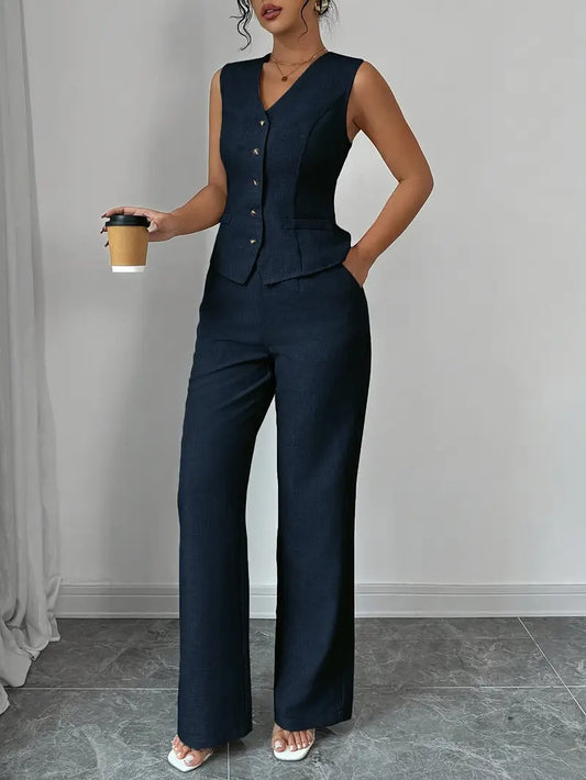Sleek Smart Women Set (TOP+BOTTOM)