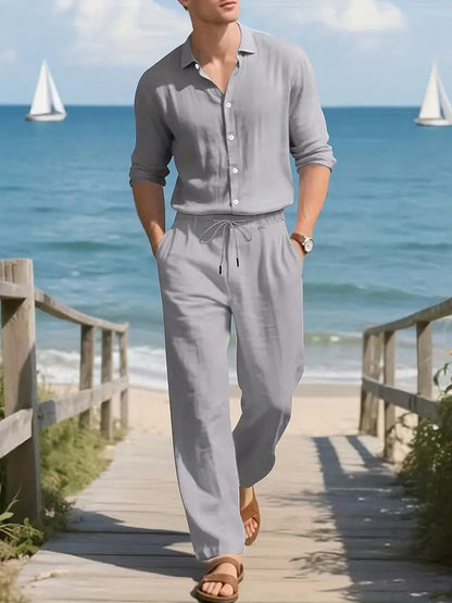 Fashionable Men's Cord Set Shirt Suit 1.0 (Shirt+BOTTOM)