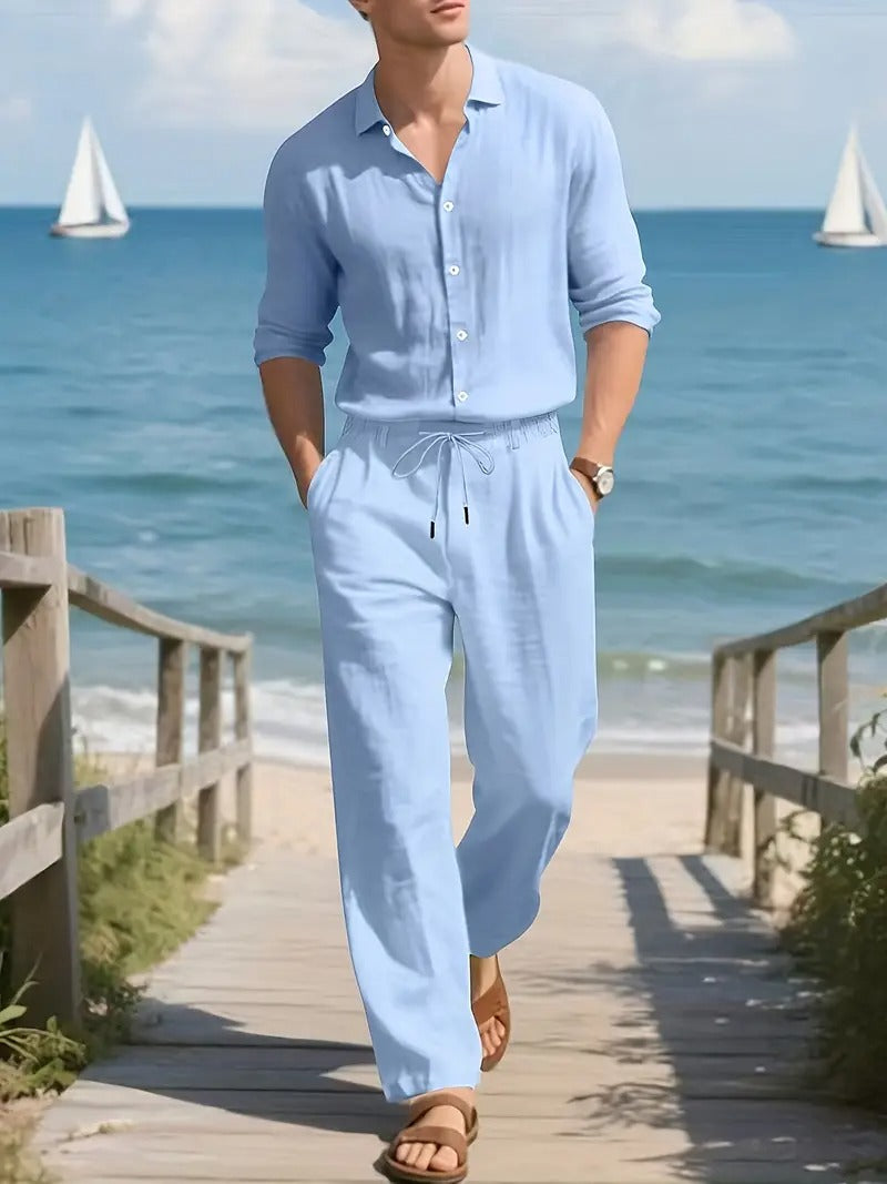 Fashionable Men's Cord Set Shirt Suit 1.0 (Shirt+BOTTOM)