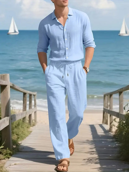 Fashionable Men's Cord Set Shirt Suit 1.0 (Shirt+BOTTOM)