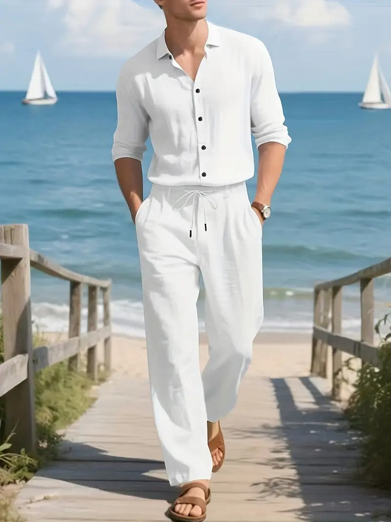 Fashionable Men's Cord Set Shirt Suit 1.0 (Shirt+BOTTOM)