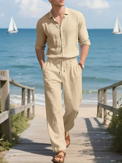Fashionable Men's Cord Set Shirt Suit 1.0 (Shirt+BOTTOM)