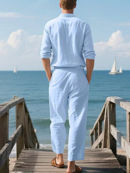Fashionable Men's Cord Set Shirt Suit 1.0 (Shirt+BOTTOM)