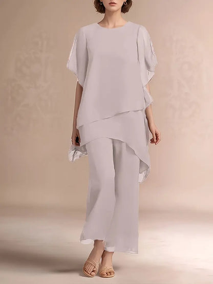 Marvellous Women Short Sleeve Elegant Fashion Suit (TOP+BOTTOM)