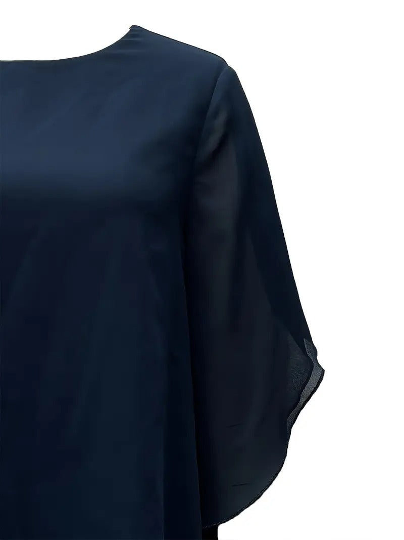 Marvellous Women Short Sleeve Elegant Fashion Suit 2.0 (TOP+BOTTOM)