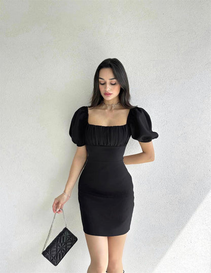 Love Me Like A Hell Mini Black Dress